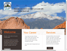 Tablet Screenshot of peakresumes.com